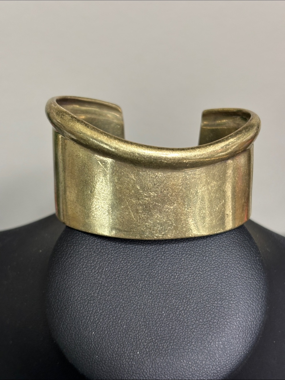 Lucky Brand Gold-Tone Wide Cuff Bracelet Boho Wavy